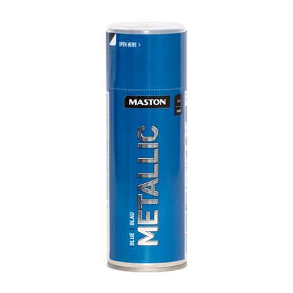 Maston Metallic - blauw - spuitlak - 400 ml