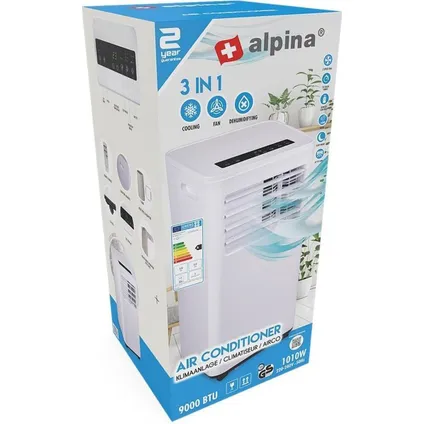 Alpina 3-en-1 climatiseur 72 cm 2