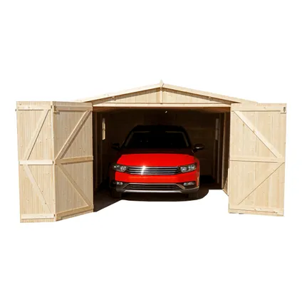 Timbela M101 - Houten tuinschuurtje 15 m2 - garage voor een auto 3