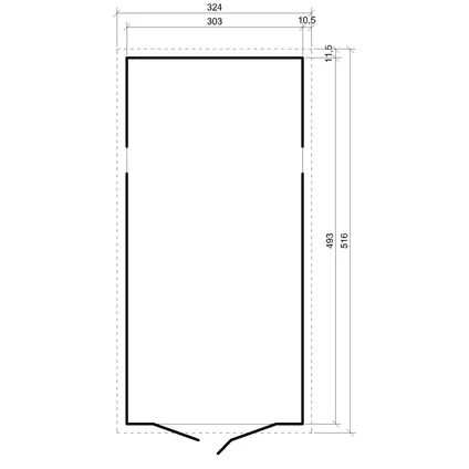 Timbela M101 - Abri de jardin en bois 15 m2 - garage pour une voiture 6