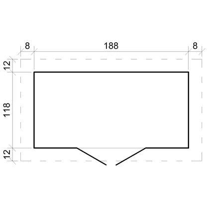 Houten tuinschuurtje 2.22 m2 - met geimpregneerde vloer - Timbela M311+M311G 7