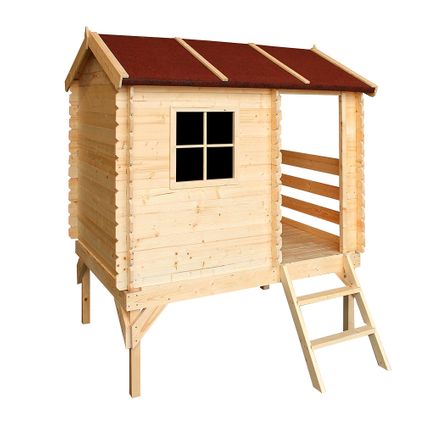 Maison en bois pour enfants - Timbela M501B - 182x146xH205cm/1.1m2