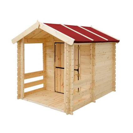 Maison en bois pour enfants - Timbela M501 - 182x146xH145cm/1.1m2 2