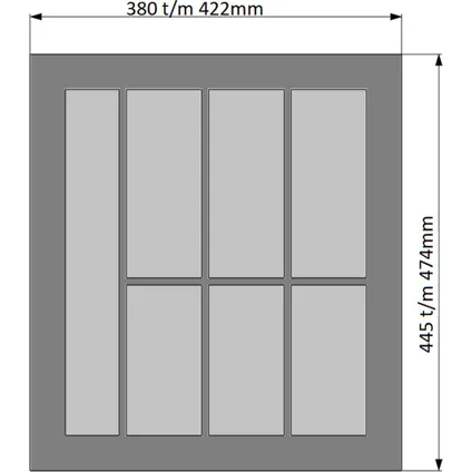 Range-couverts Classic - Structure grainée blanc - Pour largeur de meuble 500mm 2