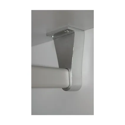 Gardelux - Support d'extrémité - Pour tube penderie ovale 30x14mm - Montage plafond