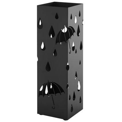 Porte-parapluies en métal - Noir