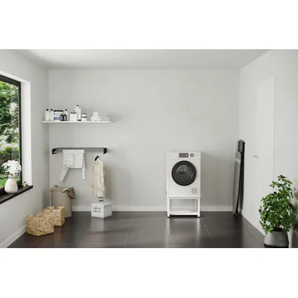 Wasophoogte® Wasmachine verhoger - 42cm hoog - wit - Universeel - single 2
