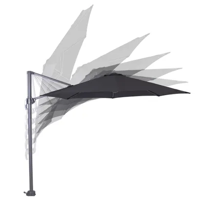 Garden Impressions Hawaï parasol flottante S Ø300 cm noir 2