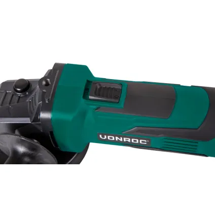 VONROC Haakse Slijper 20V - 115mm | Incl. 2x 2.0Ah accu's en oplader 4