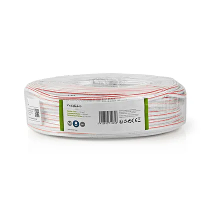 Nedis - Câble d'enceinte | 2x 1,50 mm2 | 100 m | Emballage sous film | Blanc 2