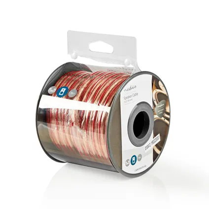 Nedis - Speaker-Kabel | 2x 2,50 mm2 | 15,0 m | Op Rol | Transparant 3