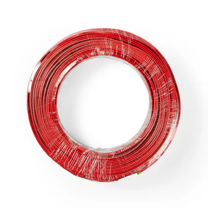 Nedis - Câble d'enceinte | 2x 0,50 mm2 | 100 m | Emballage sous film | Noir/Rouge 2