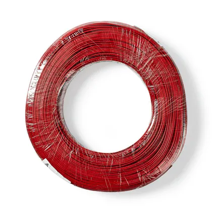 Nedis - Câble de haut-parleur | 2x 0,35 mm2 | 100 m | Emballage sous film | Noir/Rouge 3