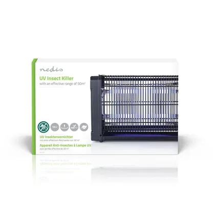 Nedis - Lampe Anti-Insectes Électrique | 16 W | Type d'ampoule: F8T5/BL | Portée efficace: 50 m² 4
