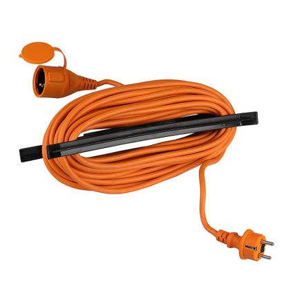 Câbles de rallonge robustes V-TAC VT-3002-15 - Orange et noir - IP44 - 15m de fil