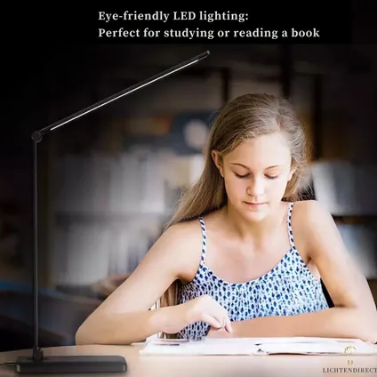 Lichtendirect-Lampe de bureau LED-Dimmable-Lampe de lecture-Chargement sans fil-Lampe de table 5