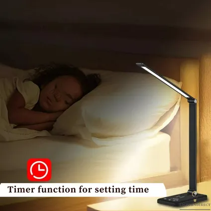 Lichtendirect-Lampe de bureau LED-Dimmable-Lampe de lecture-Chargement sans fil-Lampe de table 6