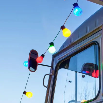 Lichtendirect - Guirlande lumineuse de lampes colorées - 13 mètres - 20 boules LED - Éclairage de jardin 5