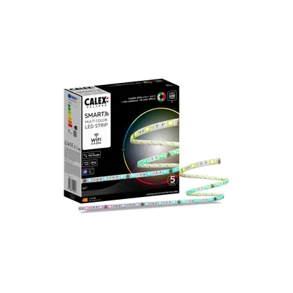 Calex Slimme LED Strip 5 meter - RGB - Met App en Afstandsbediening 4