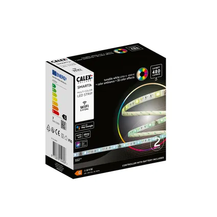 Calex Slimme LED Strip 2 meter - RGB - Met App en Afstandsbediening 3