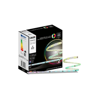 Calex Slimme LED Strip 2 meter - RGB - Met App en Afstandsbediening 5