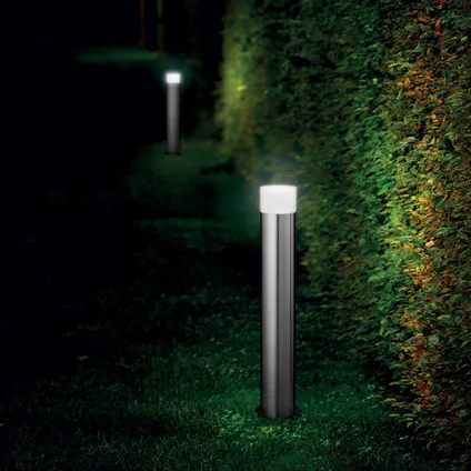 Moderne Grijze Vloerlamp - Ideal Lux Venus - Aluminium - GU10 - 12 x 12 x 60 cm 2