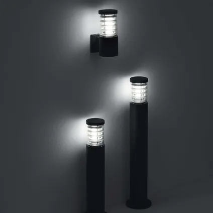 Moderne Witte Sokkellamp Tronco - Ideal Lux - E27 - Vloerlamp voor Buiten 2