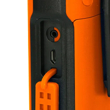 Alecto FR300OE - Robuuste walkie talkie, tot 10 kilometer bereik, oranje/zwart 5