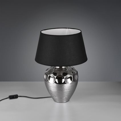Moderne Tafellamp Luanda - Kunststof - Zilver