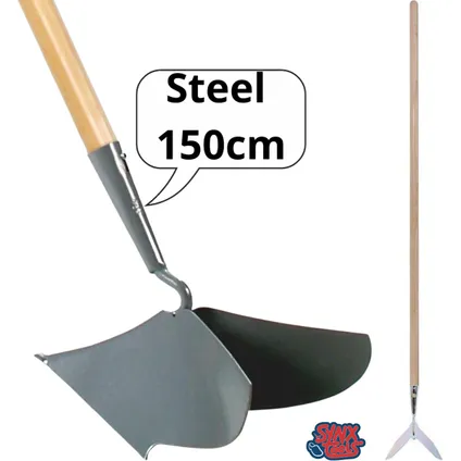 Synx Tools Aanaarder 20 cm Bodembewekers Met Steel 150cm 4