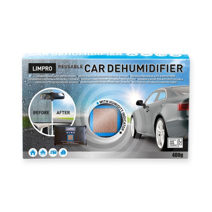 Limpro Auto Ontvochtiger - Anti-condens - hebruikbaar - 400 gram
