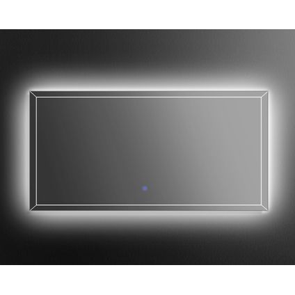 Miroir de Salle de Bain Furore LED Badplaats - 120 x 60 cm - Éclairage LED