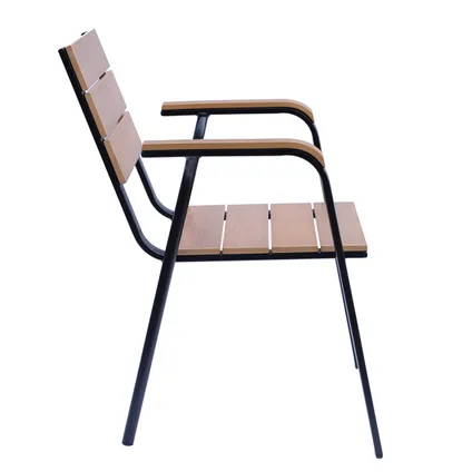 Chaise de jardin en aluminium et polywood Oviala Tomar 2