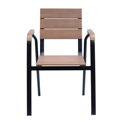 Chaise de jardin en aluminium et polywood Oviala Tomar 3