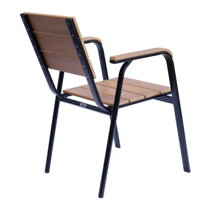 Chaise de jardin en aluminium et polywood Oviala Tomar 4