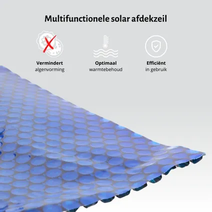 WAYS D'luxe - Solarzeil voor zwembad ø305 cm - Zwart/Blauw - Rond - 200 micron 7