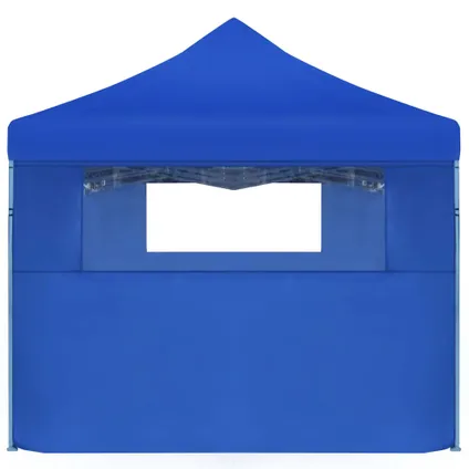 The Living Store - Tissu - Tente de réception pliable avec 5 parois 3x9 m Bleu - TLS44978 3