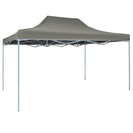 The Living Store - Tissu - Tente pliable escamotable 3 x 4,5 m Anthracite - TLS44969