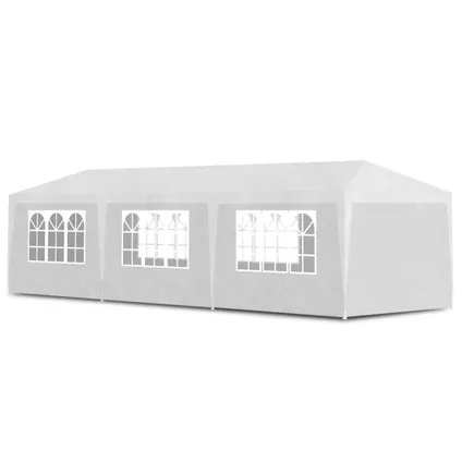 The Living Store - Tissu - Tente de réception 3 x 9 m Blanc - TLS90338 2