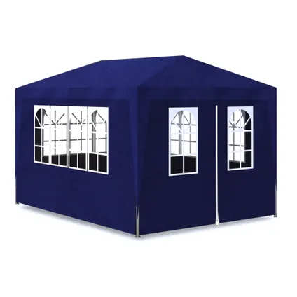 The Living Store - Tissu - Tente de réception 3 x 4 m Bleu - TLS90335 2
