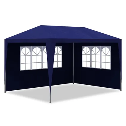 The Living Store - Tissu - Tente de réception 3 x 4 m Bleu - TLS90335 3
