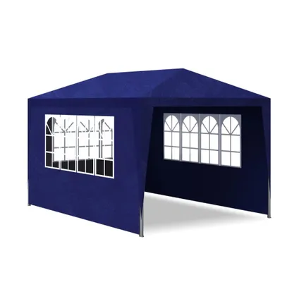 The Living Store - Tissu - Tente de réception 3 x 4 m Bleu - TLS90335 4