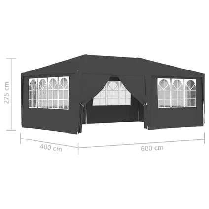 The Living Store - Polyéthylène - Tente de réception et parois latérales 4x6 m - TLS48537 9