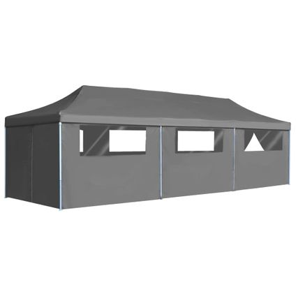 The Living Store - Tissu - Tente de réception pliable avec 8 parois 3 x 9 m - TLS44982