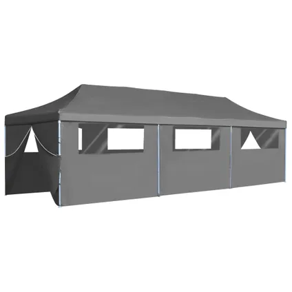 The Living Store - Tissu - Tente de réception pliable avec 8 parois 3 x 9 m - TLS44982 2