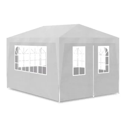 The Living Store - Tissu - Tente de réception 3 x 4 m Blanc - TLS90334 2