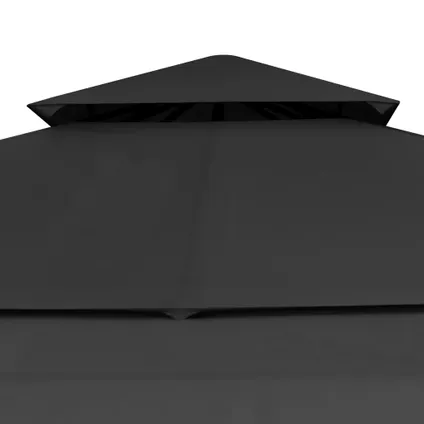 vidaXL - Polyester - Prieel met uitschuifbare daken 180 g/m² 3x3x2,75 - TLS48004 6
