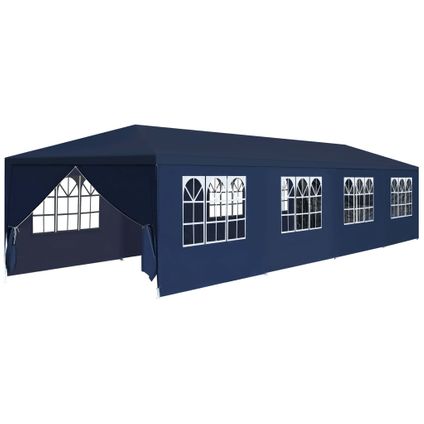 The Living Store - Tissu - Tonnelle de jardin 3 x 12 m Bleu - TLS91430