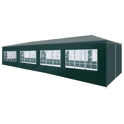 The Living Store - Polyéthylène - Tente de réception 3 x 12 m Vert - TLS45107