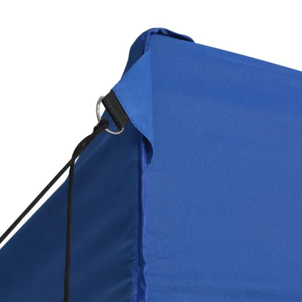 The Living Store - Tissu - Tente pliable avec 4 parois latérales 3 x 4,5 m Bleu - TLS42512 5